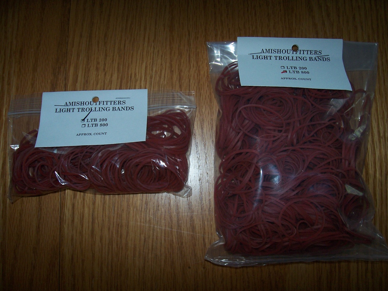 Red Rubber Bands #14 Light 200 count (appx)