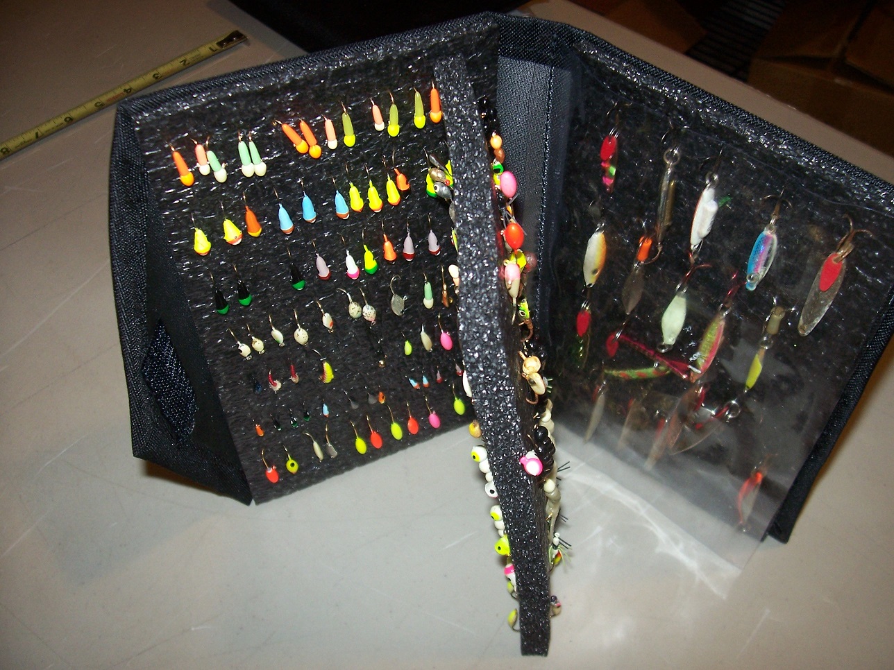 Ice Jig Pouch Black with insert